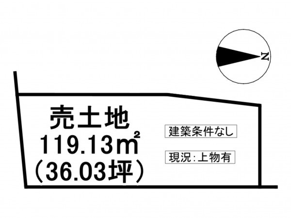 佐賀市大和町、土地の間取り画像です