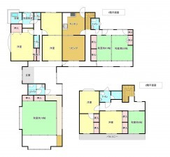 佐賀市富士町、中古一戸建ての間取り画像です