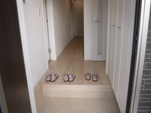 佐賀市開成、新築一戸建ての玄関画像です