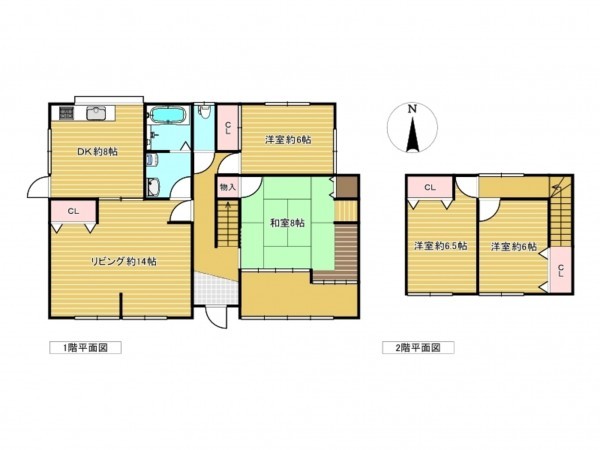 佐賀市高木瀬西、中古一戸建ての間取り画像です