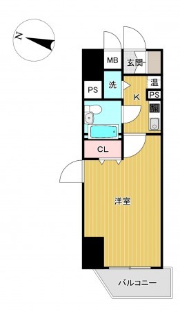 佐賀市鍋島町、中古マンションの間取り画像です