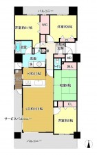 佐賀市駅前中央、中古マンションの間取り画像です