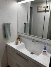 佐賀市神野西、中古マンションの洗面画像です