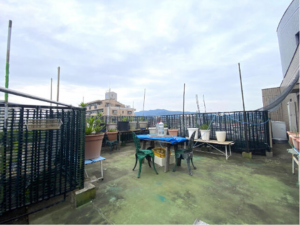 佐賀市鍋島、中古マンションのバルコニー画像です