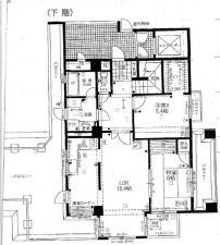 佐賀市鍋島、中古マンションの間取り画像です