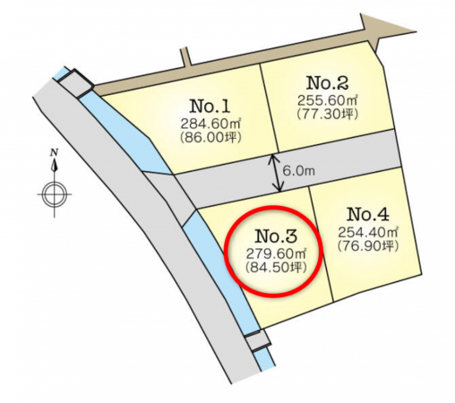 佐賀市兵庫町、土地の間取り画像です
