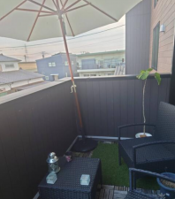 佐賀市高木瀬町、中古一戸建てのバルコニー画像です