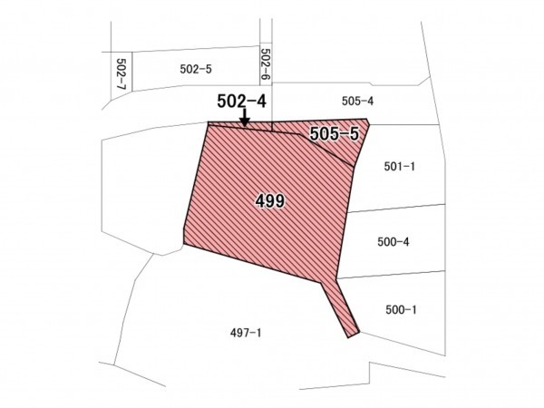 佐賀市大和町、土地の間取り画像です