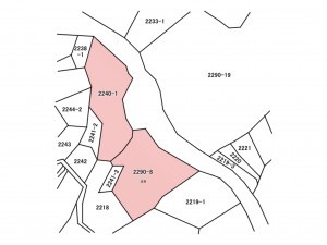 佐賀市富士町、土地の間取り画像です