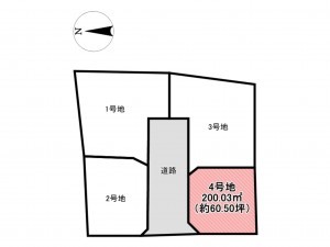 佐賀市鍋島町、土地の間取り画像です