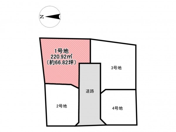 佐賀市鍋島町、土地の間取り画像です