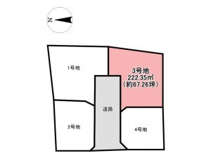 佐賀市鍋島町、土地の間取り画像です