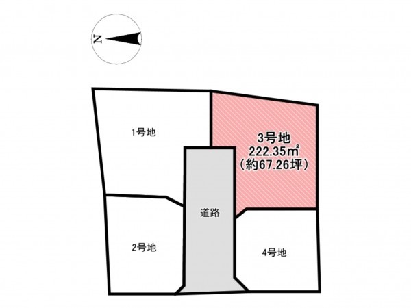 佐賀市鍋島町、土地の間取り画像です