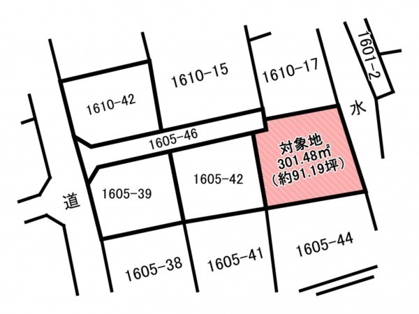 佐賀市高木瀬西、土地の間取り画像です