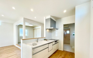 佐賀市大和町、新築一戸建てのキッチン画像です