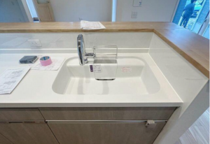 佐賀市鍋島町、新築一戸建てのキッチン画像です