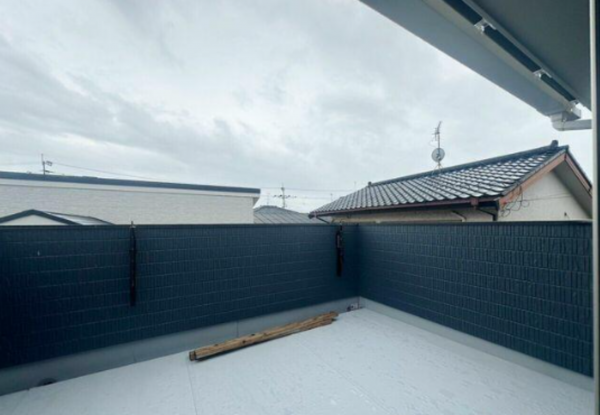 佐賀市鍋島町、新築一戸建てのバルコニー画像です