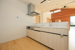 佐賀市大和町、新築一戸建てのキッチン画像です