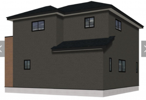 佐賀市大和町、新築一戸建ての完成予想図（外観）画像です