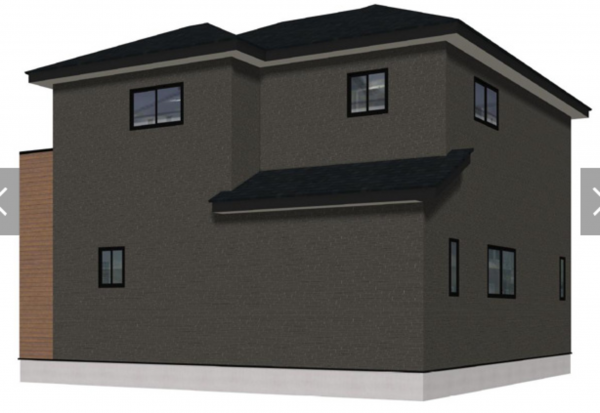 佐賀市大和町、新築一戸建ての完成予想図（外観）画像です