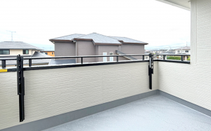 佐賀市高木瀬東、新築一戸建てのバルコニー画像です