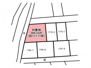 佐賀市高木瀬西、土地の間取り画像です