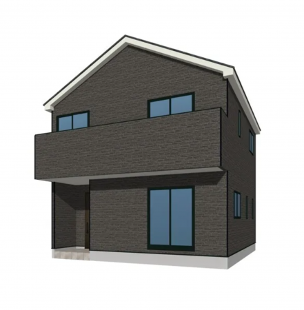 佐賀市神野西、新築一戸建ての完成予想図（外観）画像です