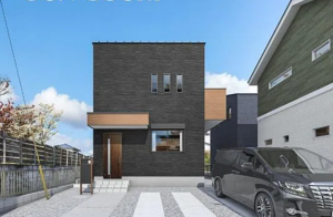 佐賀市神野西、新築一戸建ての完成予想図（外観）画像です