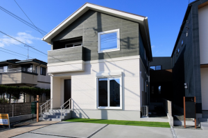 佐賀市神野西、新築一戸建ての外観画像です