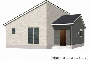 佐賀市鍋島町、新築一戸建ての完成予想図（外観）画像です