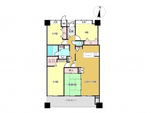佐賀市開成、中古マンションの間取り画像です