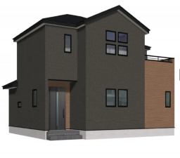 佐賀市鍋島、新築一戸建ての完成予想図（外観）画像です