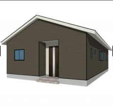 佐賀市大和町、新築一戸建ての完成予想図（外観）画像です