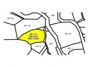 佐賀市富士町、土地の間取り画像です