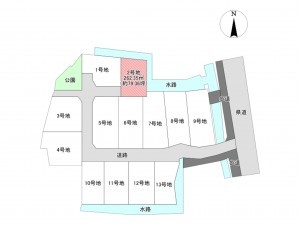 佐賀市大和町、土地の間取り画像です