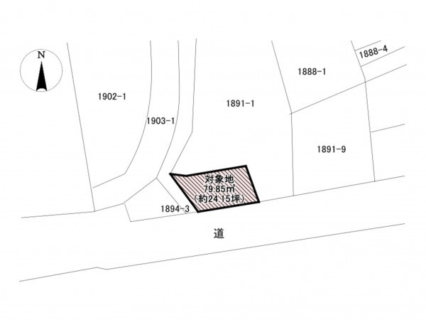 佐賀市大和町、土地の間取り画像です