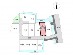 佐賀市大和町、土地の間取り画像です
