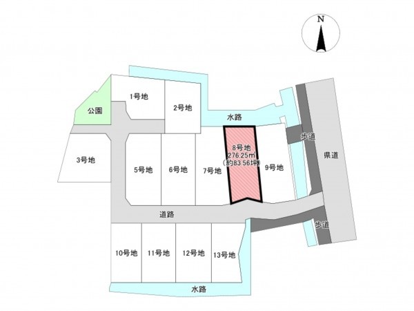 佐賀市大和町、土地の間取り画像です