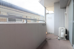 佐賀市栄町、中古マンションのバルコニー画像です