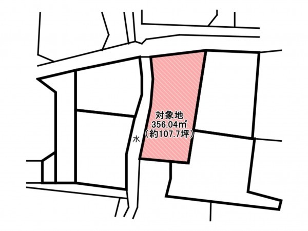 佐賀市大和町、土地の間取り画像です