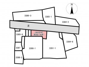 佐賀市金立町、土地の間取り画像です