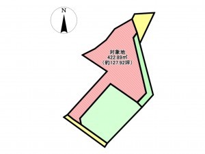 佐賀市金立町、土地の間取り画像です