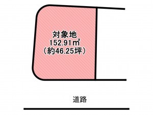 佐賀市三瀬村杠、土地の間取り画像です