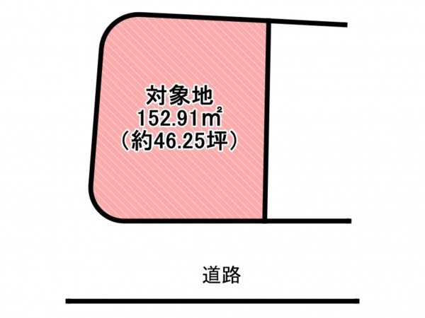 佐賀市三瀬村杠、土地の間取り画像です