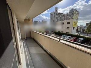 佐賀市神野東、中古マンションのバルコニー画像です