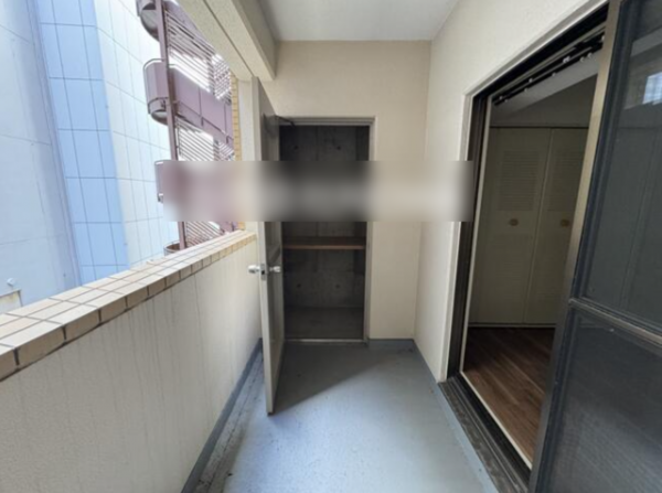 佐賀市神野東、中古マンションのバルコニー画像です