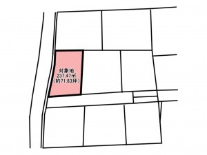 佐賀市大和町、土地の間取り画像です