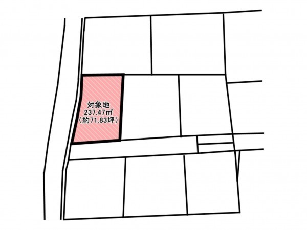 佐賀市大和町、土地の間取り画像です