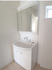 佐賀市鍋島町、新築一戸建ての洗面画像です