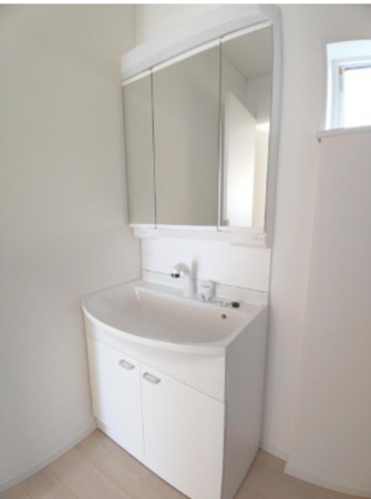 佐賀市鍋島町、新築一戸建ての洗面画像です